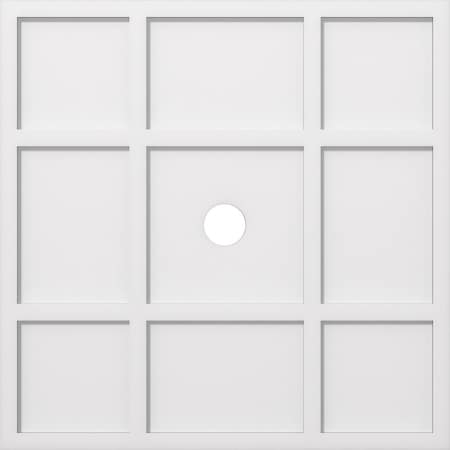 Ekena Millwork Rubik Architectural Grade PVC Contemporary Ceiling Medallion, 32"OD x 3"ID x 11"C x 1"P CMP32RK-03000